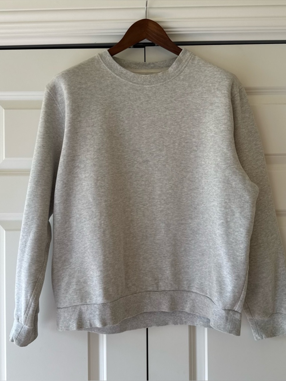 Lululemon Mens Steady State Crewneck Sweatshirt Gray Fleece